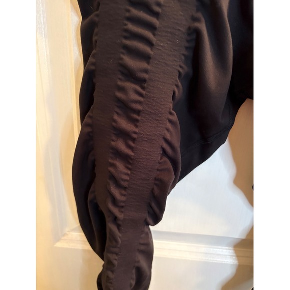 Sweetflexx Resistance Activewear Leggings Black High Waisted Ruched BLK W Sz6 - Picture 6 of 9